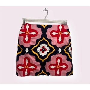 Boden floral pencil skirt with a back zip with pockets